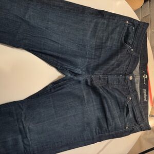 7 For All Mankind Men's Straight Jeans - Dark Blue